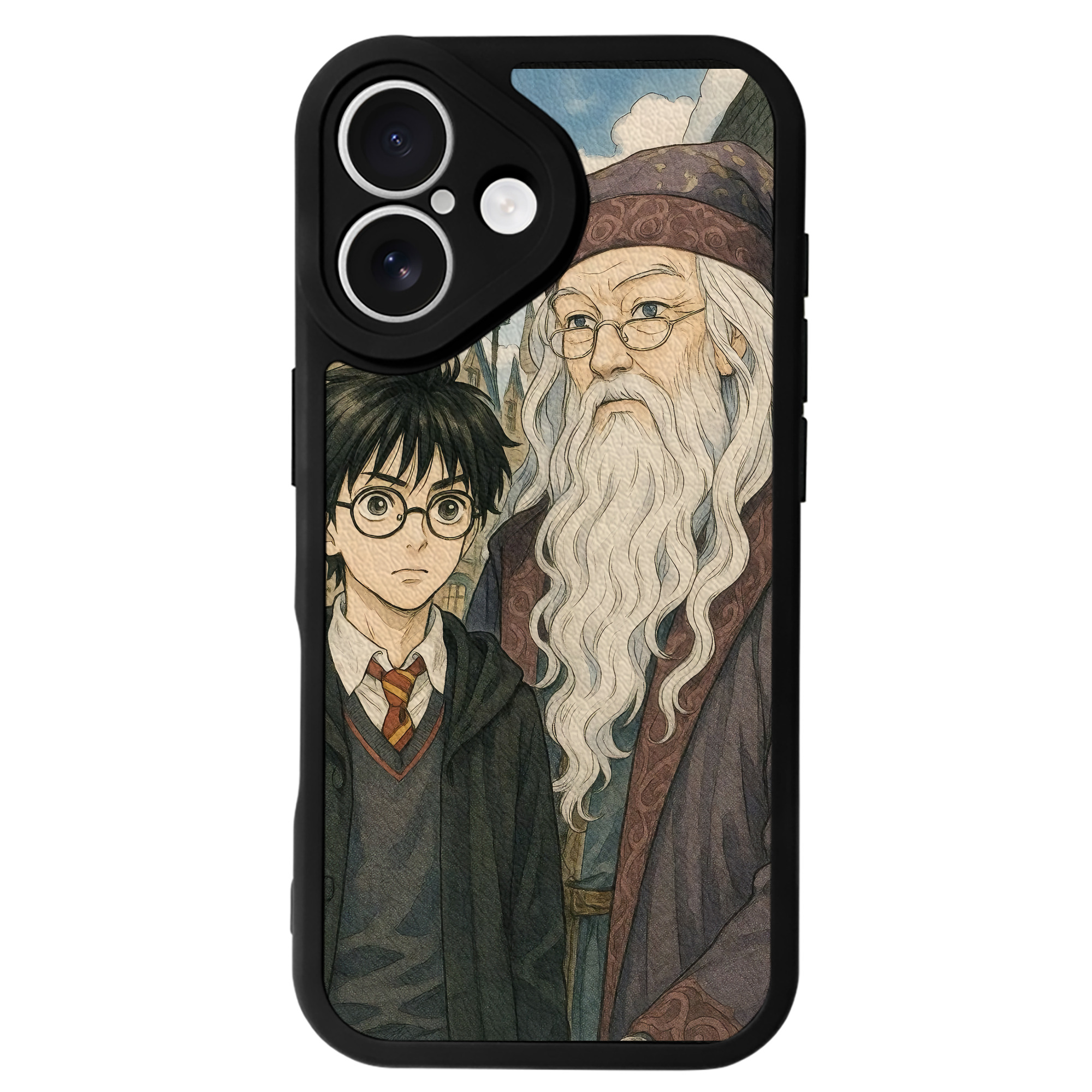 （画像用） Harry Potter ハリー・ポッターシリーズ 【iPhone 16シリーズ対応】シリコンスマホケース（レザー調） 材質：シリコン